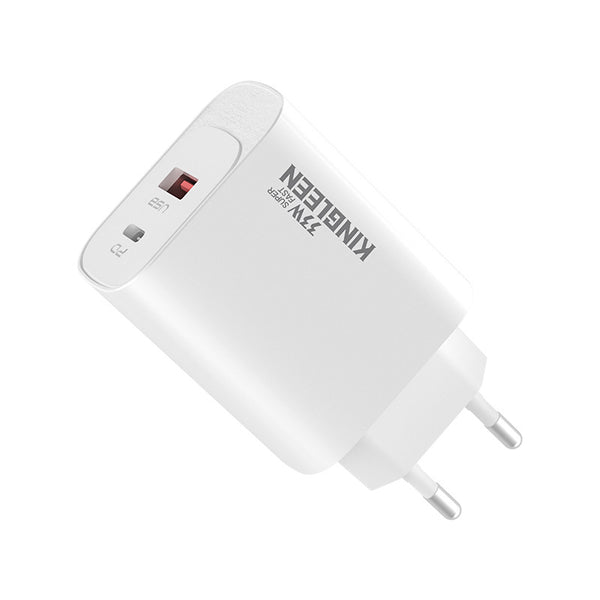 Cargador Doble Toma USB + USB C, 33W, Ultra Rápido, Cable USB C - USB C Incluido.